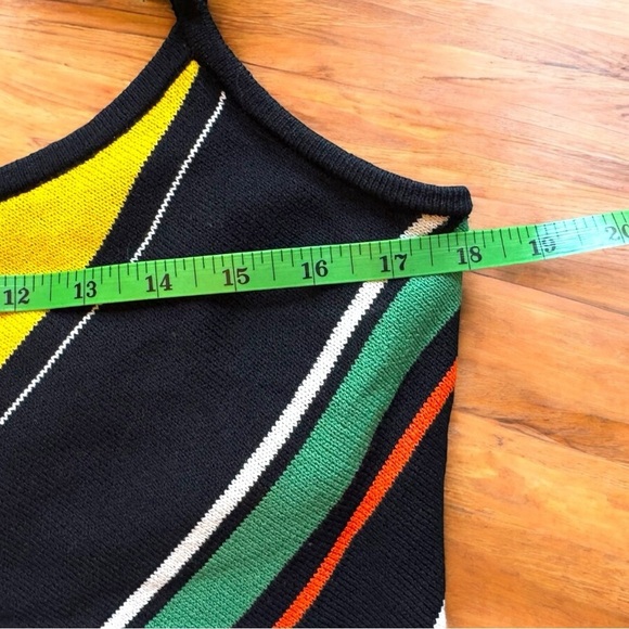 ST. JOHN Knit Striped Camisole Top – Size L - Wool Blend Top - Picture 7 of 12